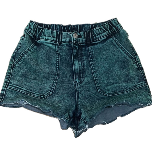 wild fable Pants - WILD Fable High Rise Green Acid Wash Jean Shorts - XS